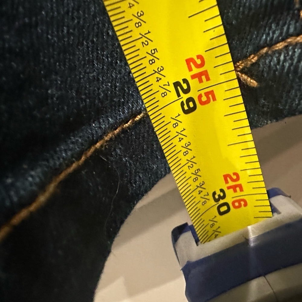 No Boundaries Juniors Double Button High Rise Flare Strech Dark Wash Casual Jean - Picture 7 of 9